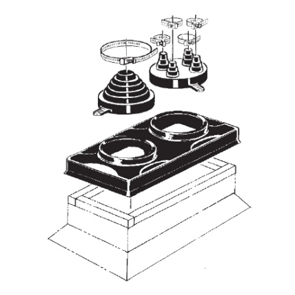 Double Pipe Portal with C-126 and C-481 Caps Product Image