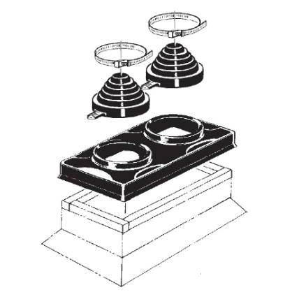  Double Pipe Portal with two C-126 Caps Product Image