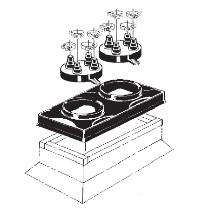 Double Pipe Portal with two C-412 Caps Product Image