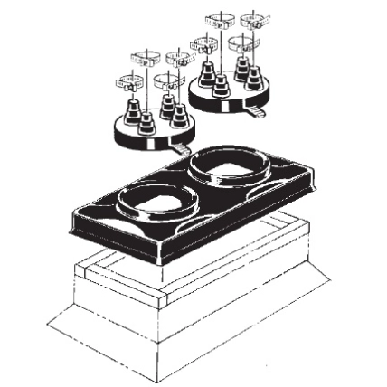 Double Pipe Portal with two C-481 Caps Product Image